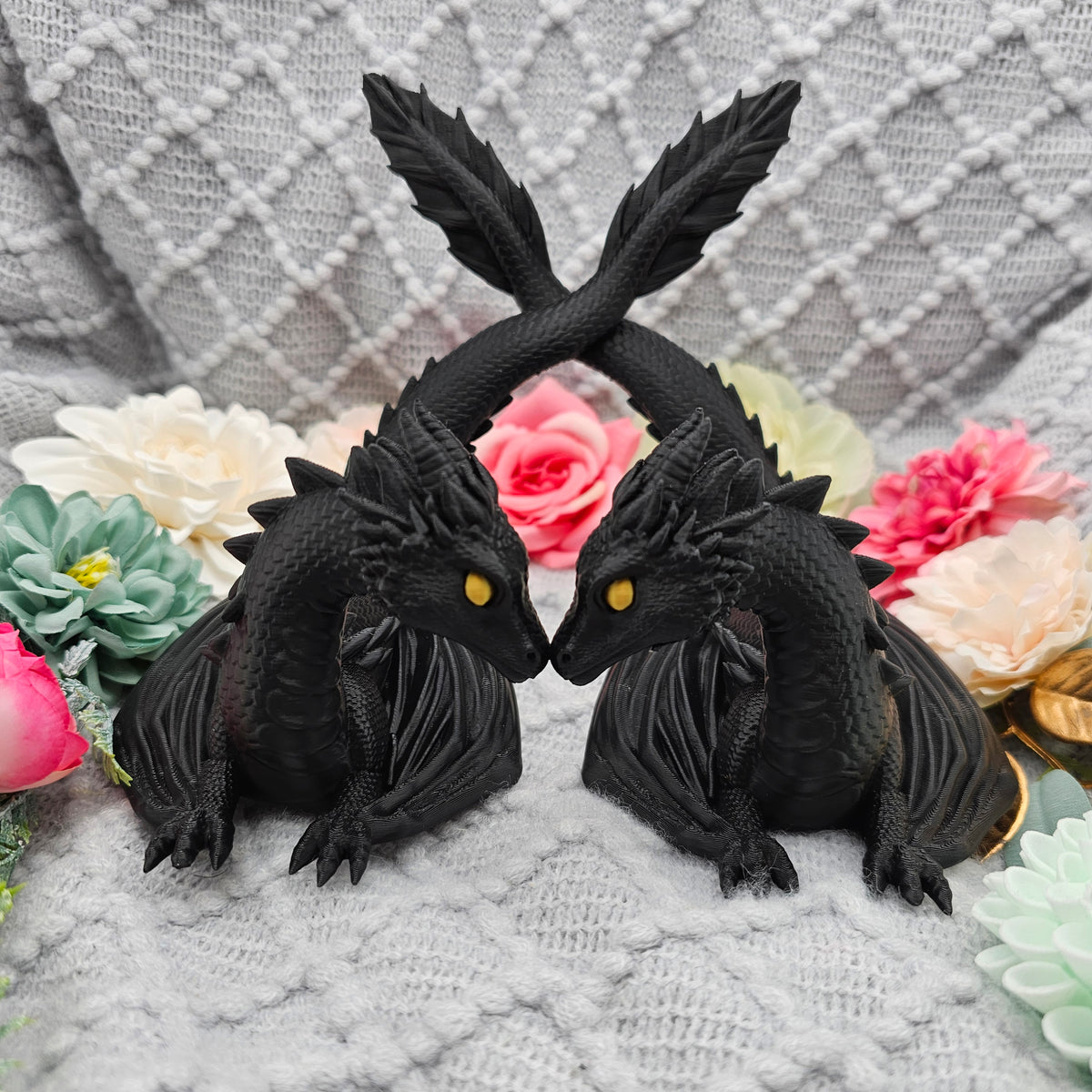 Buchhalter Dragon Love Schwarz | Aufsteller Bücher E-Reader Tablet