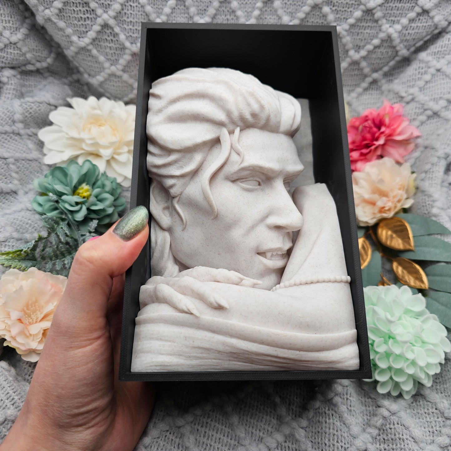 Book Nook Vampire Marble | 3D Print | Bookend | Bookshelf Decoration