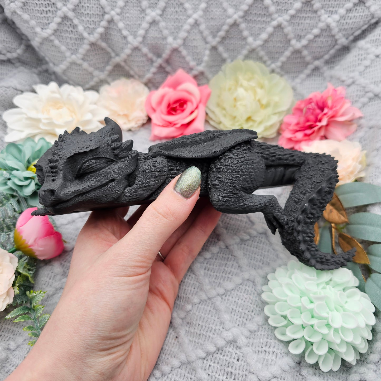 Regaldeko Sleeping Dragon Color, Side, and Size Choice | 3D Print