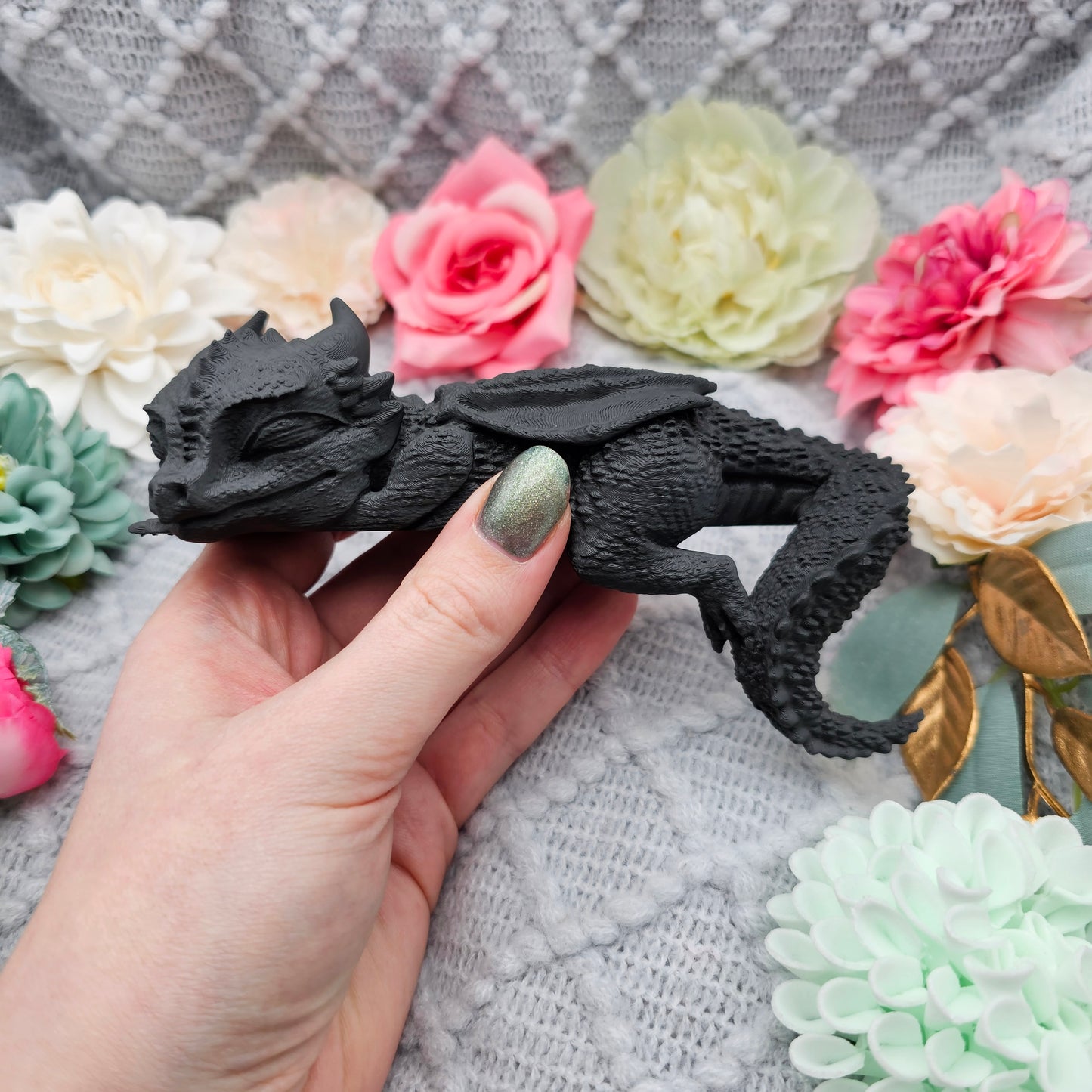 Regaldeko Sleeping Dragon Color, Side, and Size Choice | 3D Print