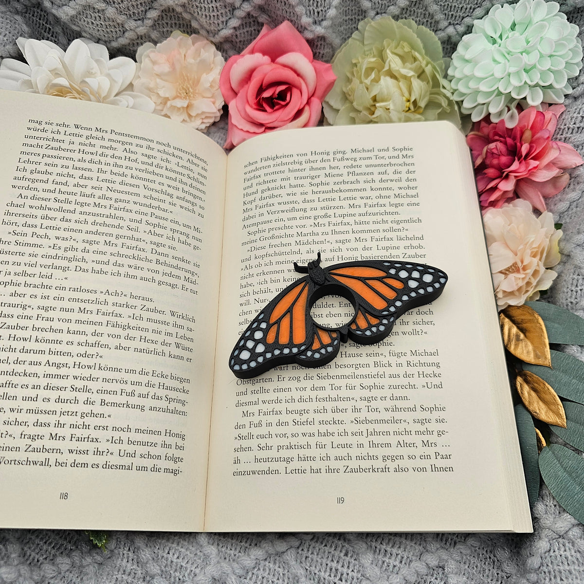 Buchseitenhalter Monarch Schmetterling | Bookish Zubehör