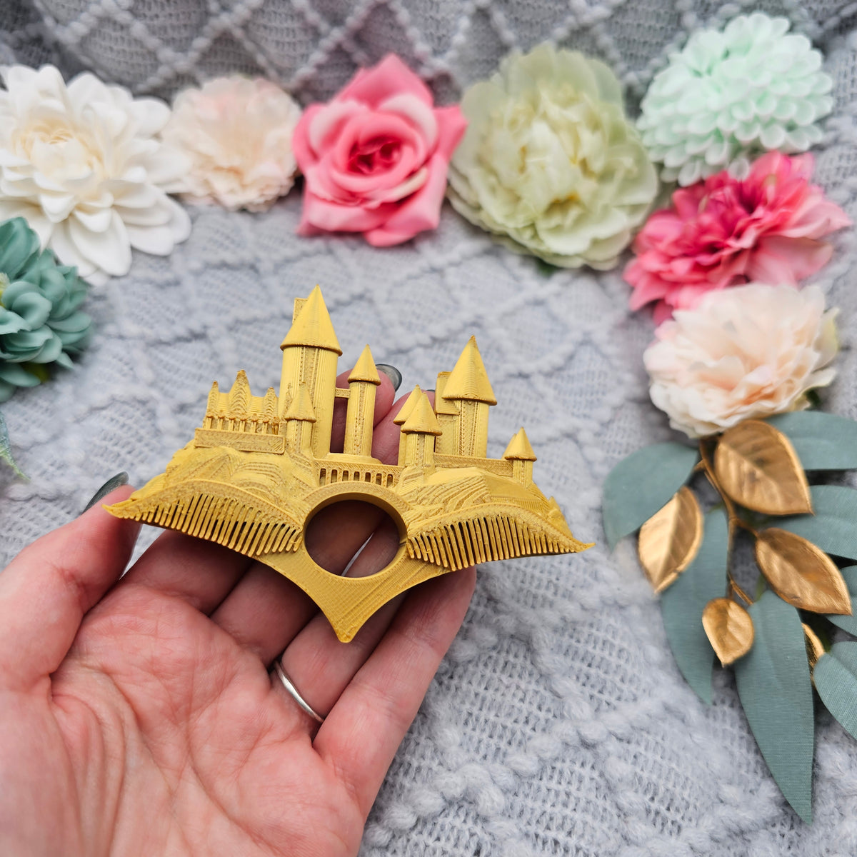 Buchseitenhalter Schloss Gold | Bookish Zubehör