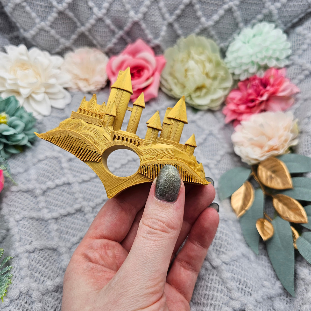 Buchseitenhalter Schloss Gold | Bookish Zubehör