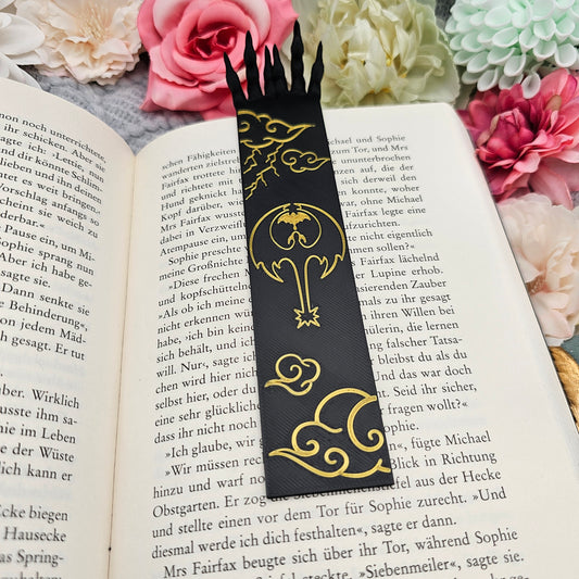 Bookmark Dragon's Claw black/gold | 3D Print | Bookmark
