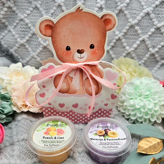 Süße Bärchenbox 40 g | Fruchtige Sorten | Duftwachs