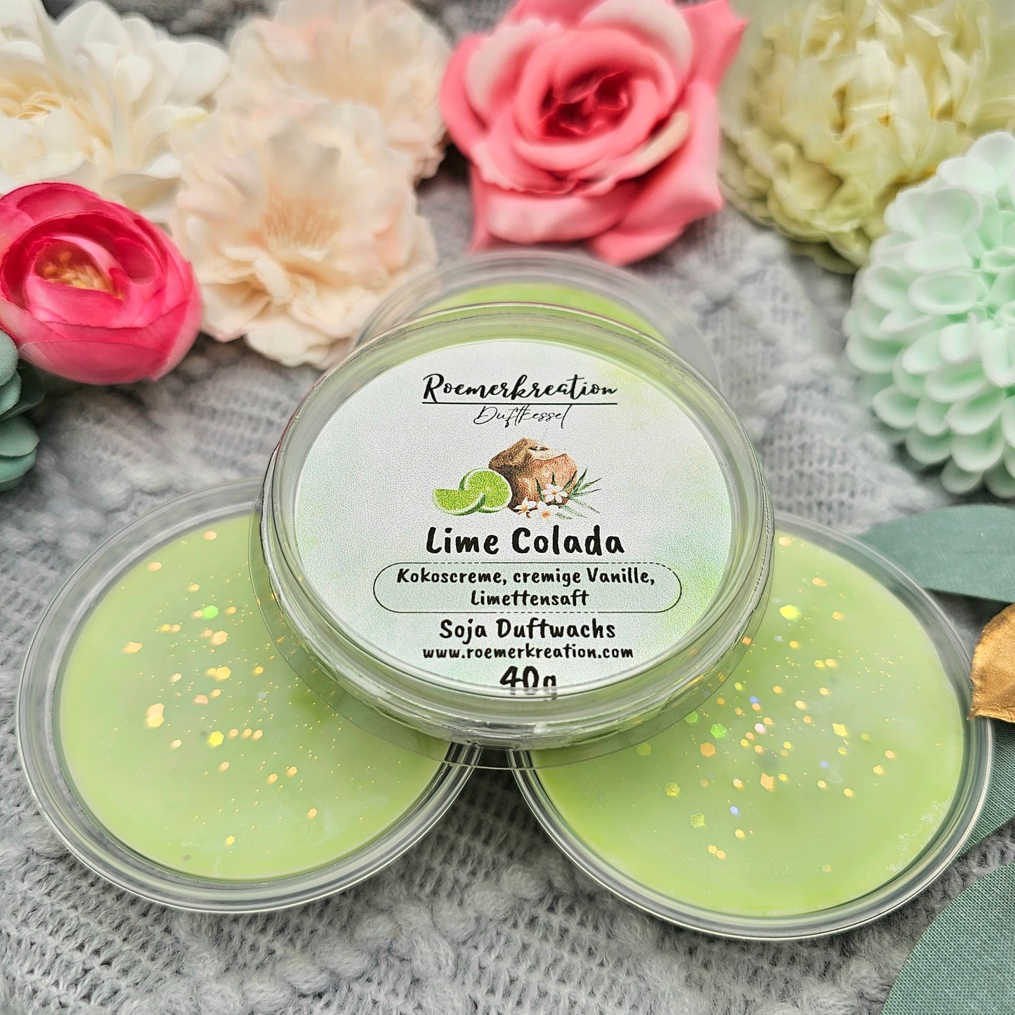 Schale 40 g | Lime Colada | Duftwachs