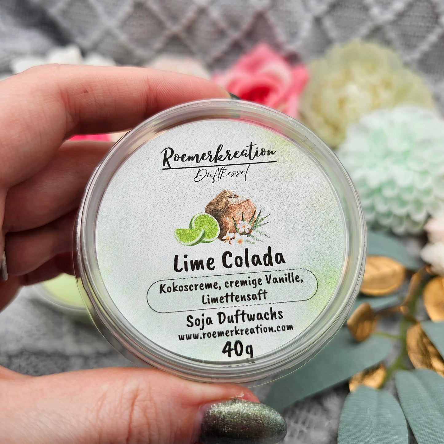 Schale 40 g | Lime Colada | Duftwachs