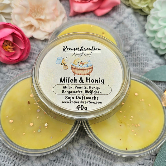 Schale 40 g | Milch & Honig | Duftwachs