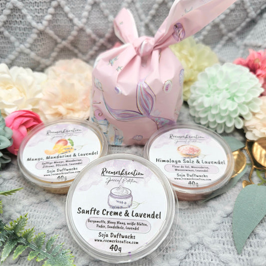 Lavendel Trio Sparset 120 g | Lavendel Sorten | Duftwachs