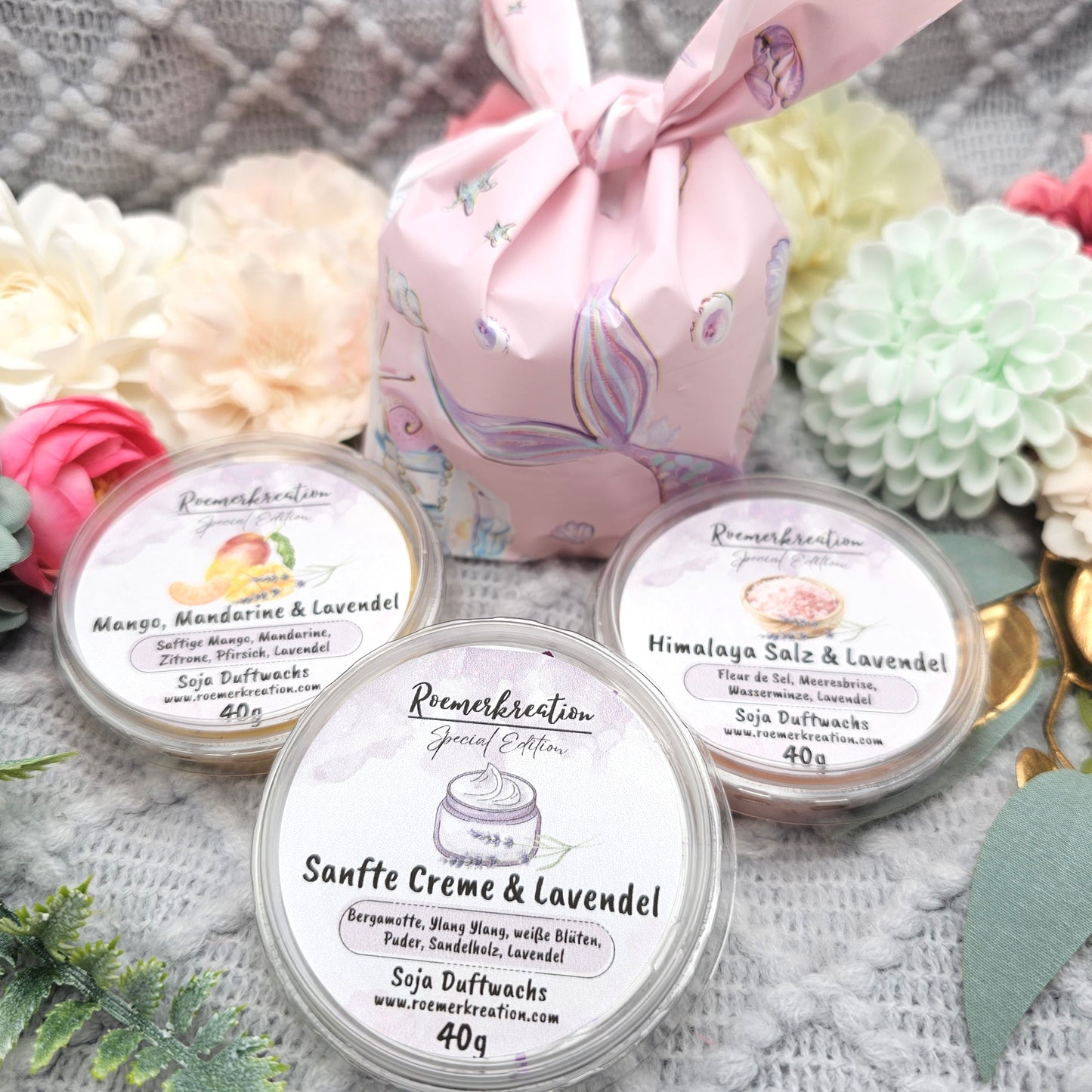 Lavendel Trio Sparset 120 g | Lavendel Sorten | Duftwachs