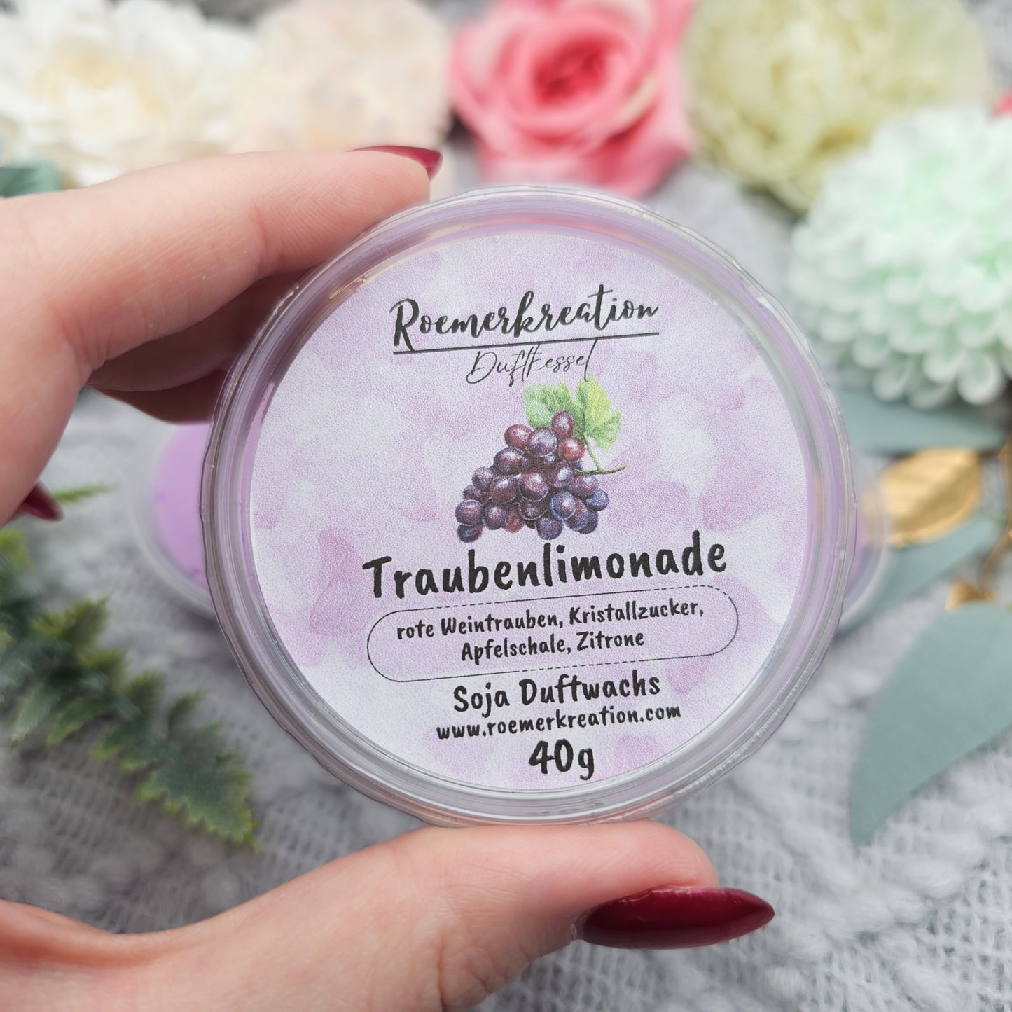 Schale 40 g | Traubenlimonade | Duftwachs