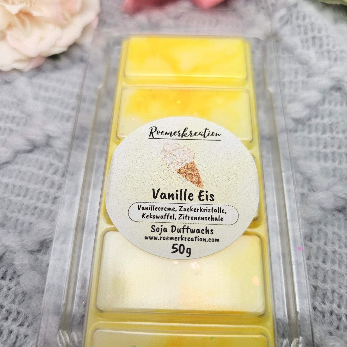 Tafel 50 g | Vanilleeis | Duftwachs