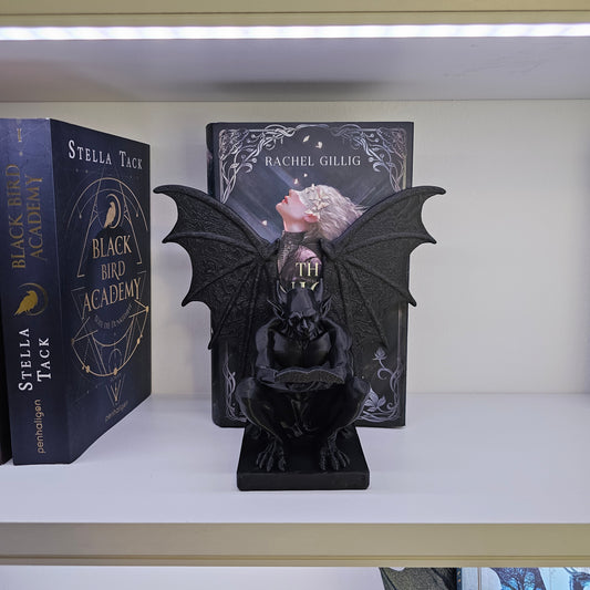 Buchstütze Gargoyle Schwarz | 3D Druck | Buchhalter