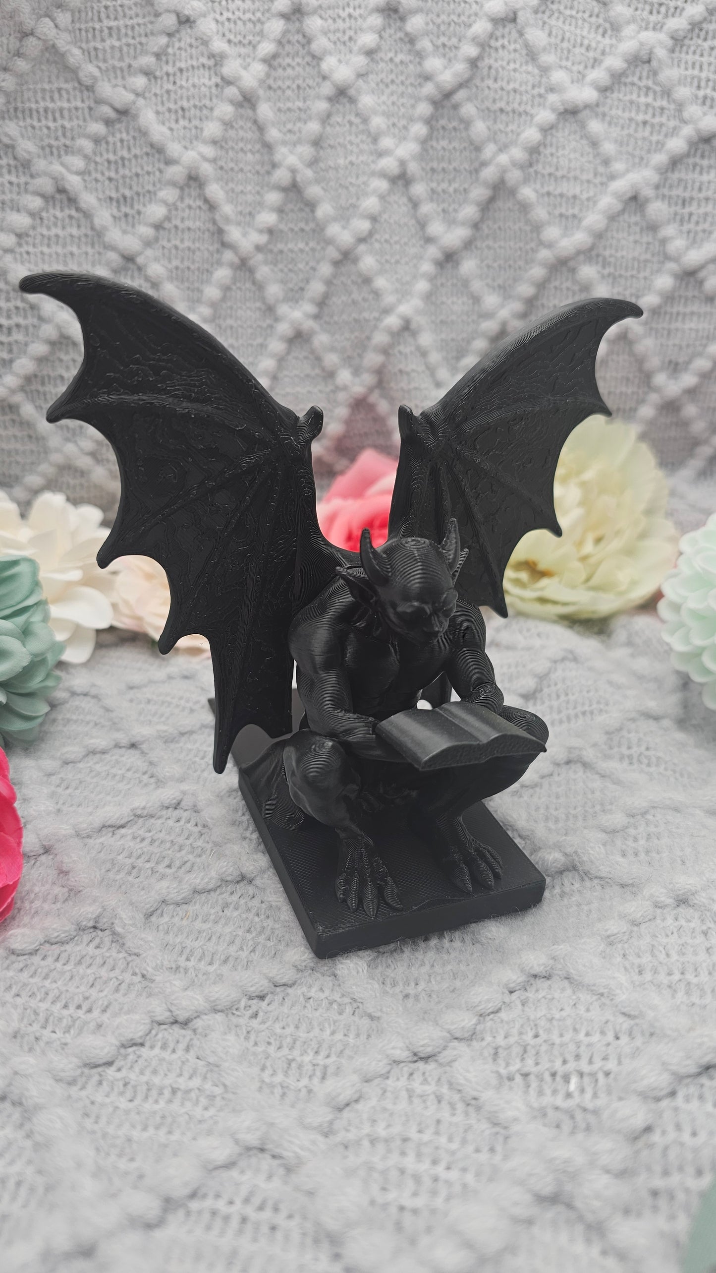Gargoyle Bookend Black | 3D Print | Book Holder