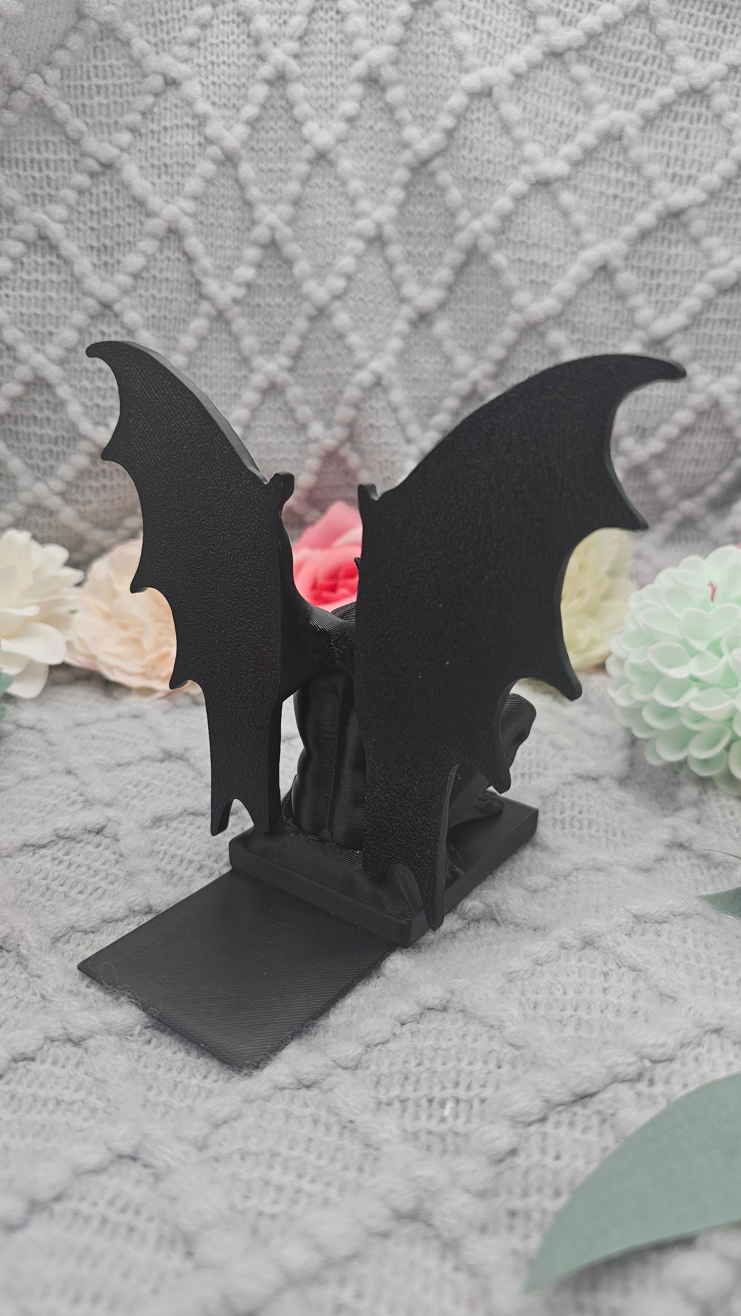 Gargoyle Bookend Black | 3D Print | Book Holder