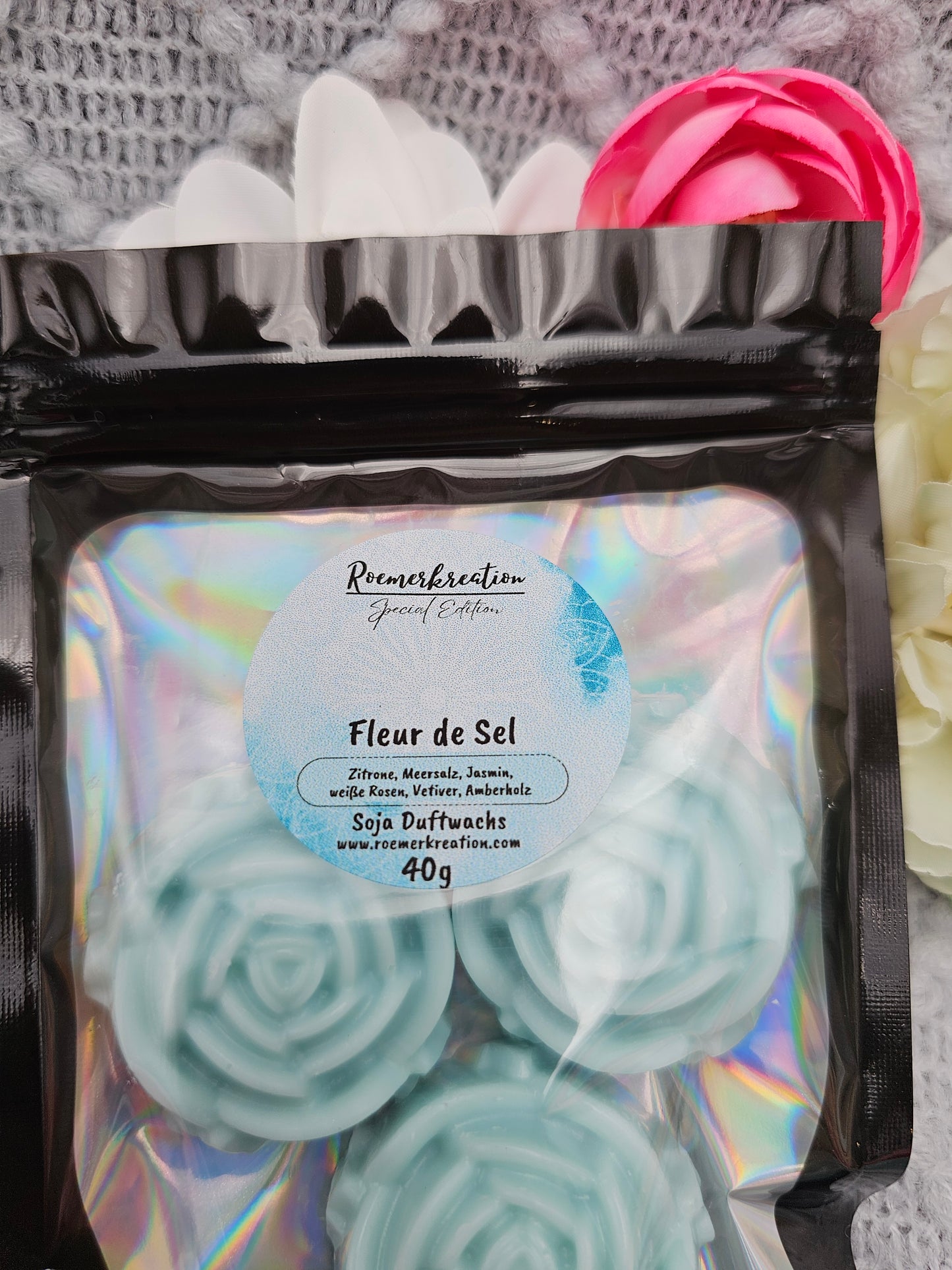 Blumen 40 g | Fleur de Sel | Duftwachs
