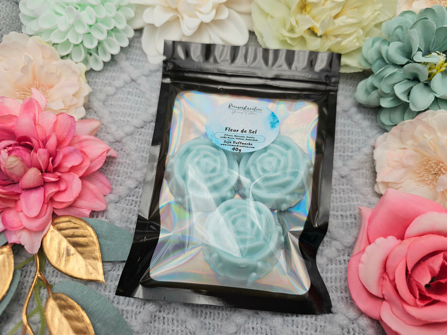 Blumen 40 g | Fleur de Sel | Duftwachs