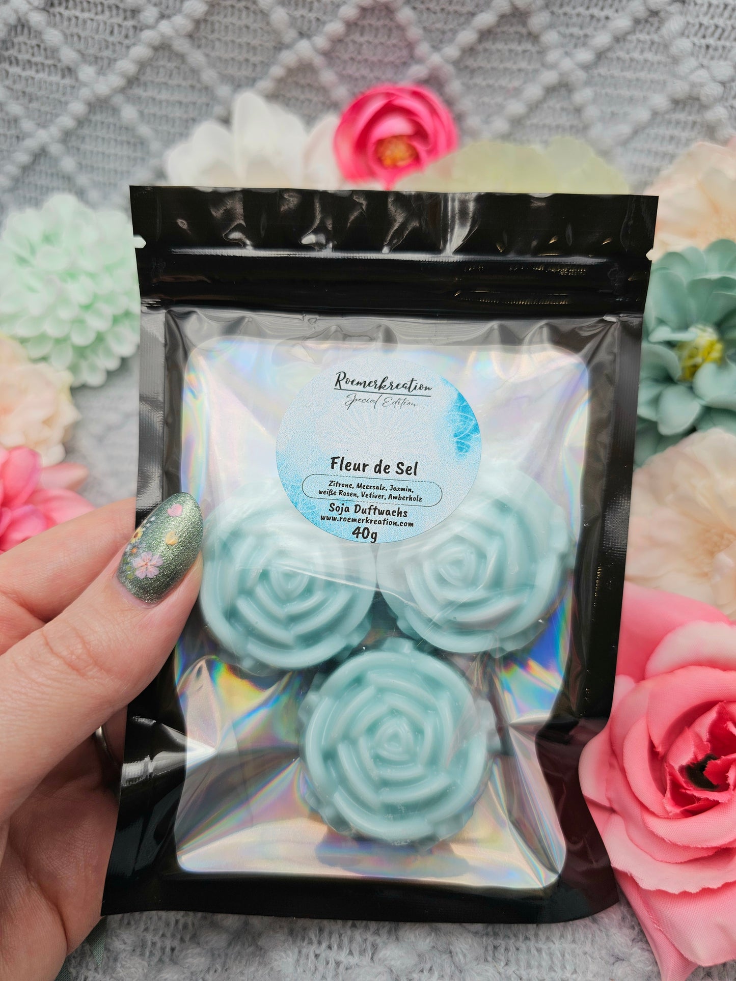 Blumen 40 g | Fleur de Sel | Duftwachs