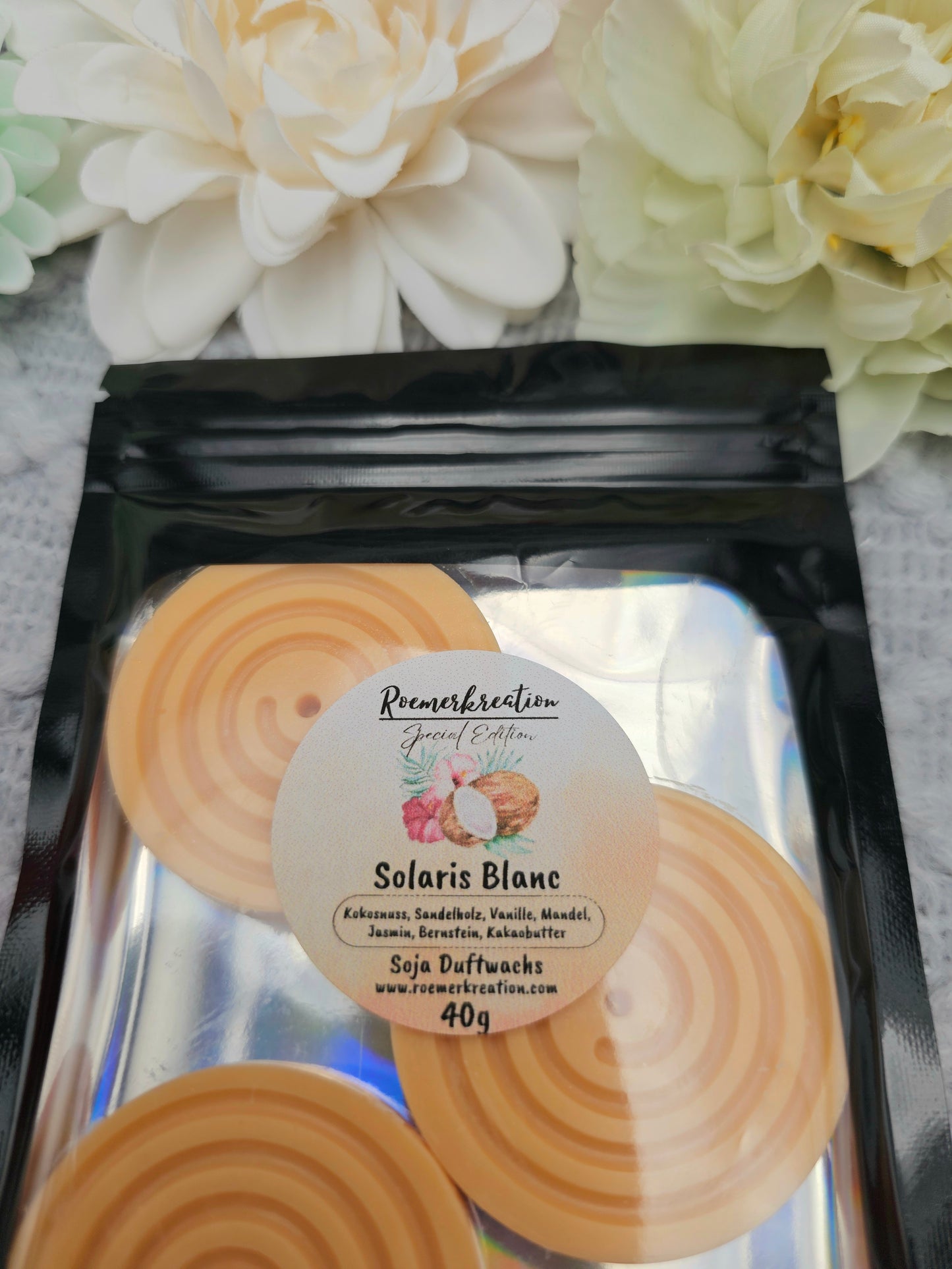 Kreise 40 g | Solaris Blanc | Duftwachs