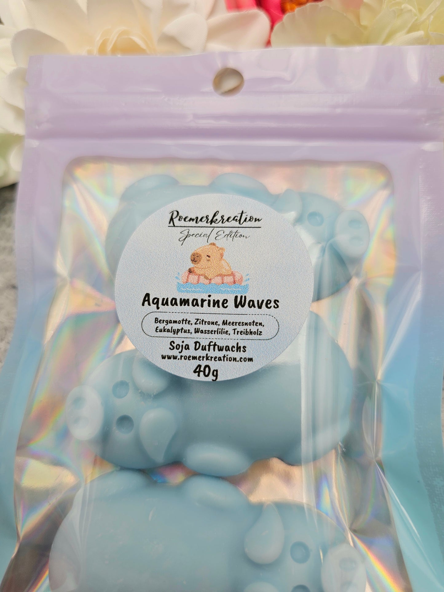 Meerschweinchen 40 g | Aquamarine Waves | Duftwachs
