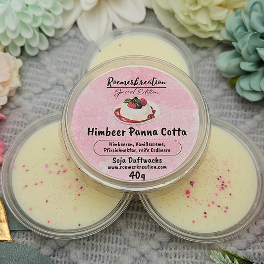 Schale 40 g | Himbeer Panna Cotta | Duftwachs