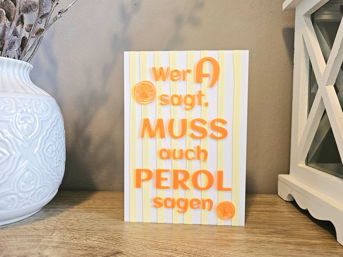 Statement Display Stand | If you say A, you must also say Perol | Customizable | 3D Print