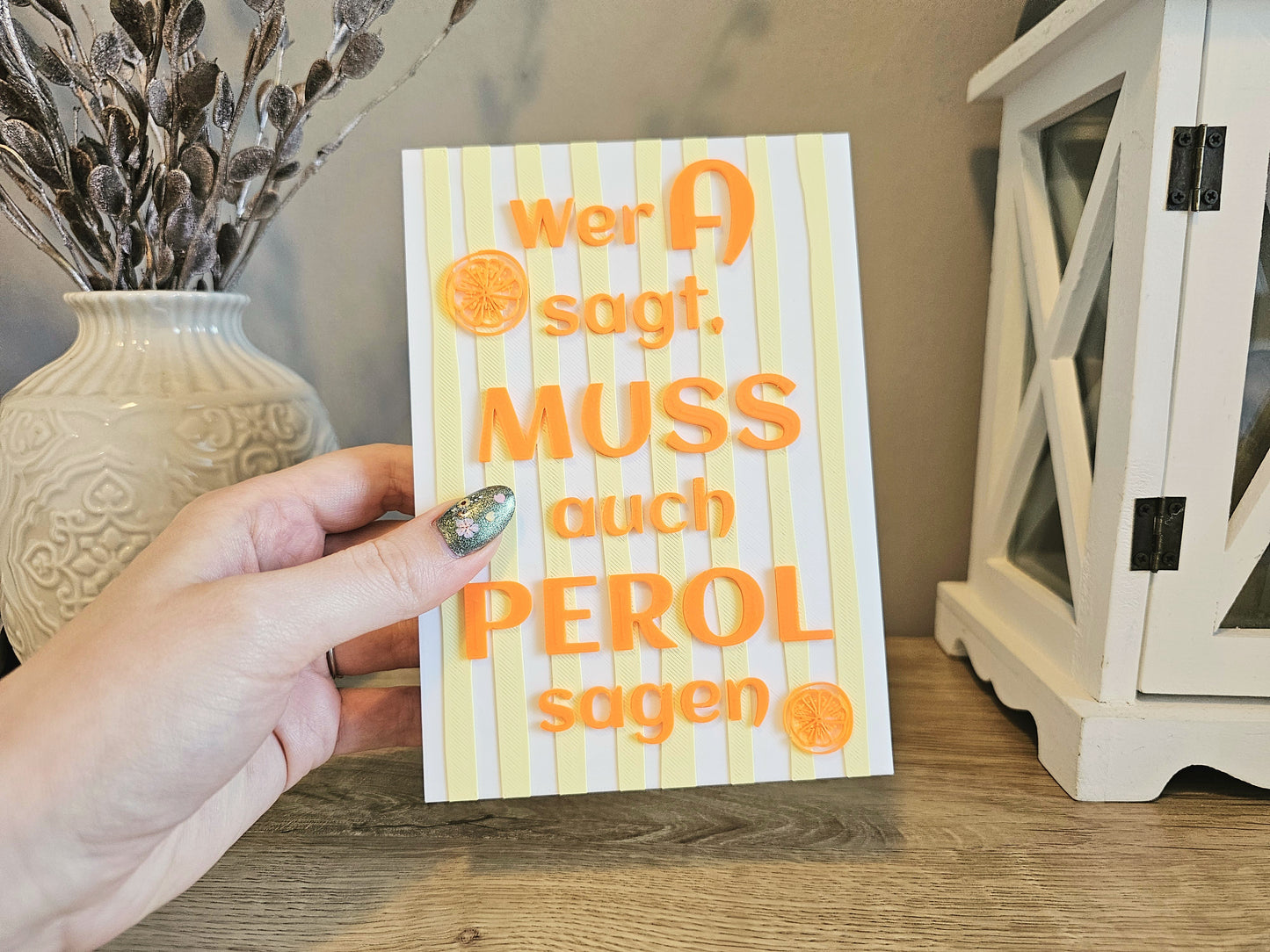 Statement Display Stand | If you say A, you must also say Perol | Customizable | 3D Print