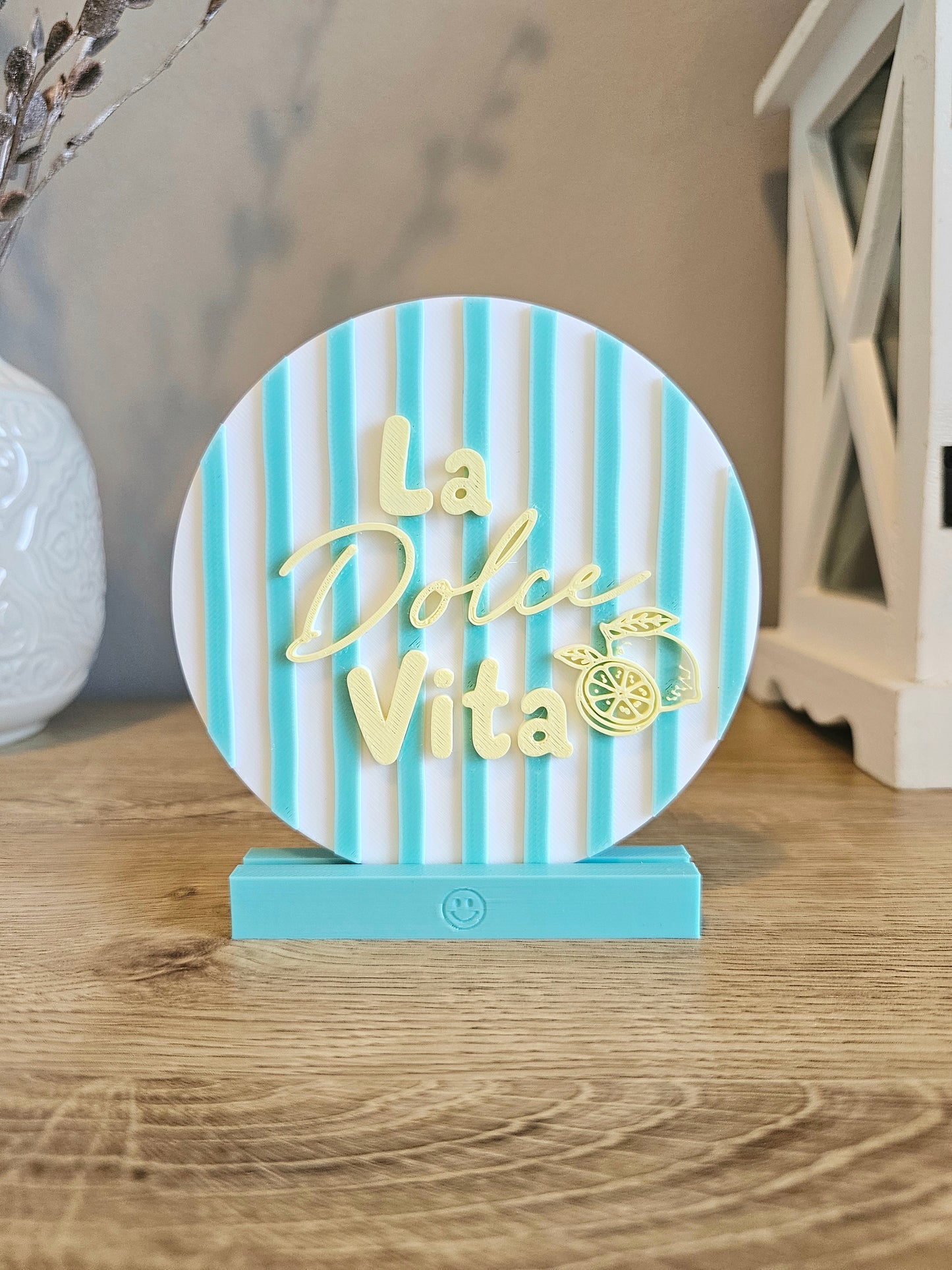 Statement Sign Display | La Dolce Vita small | Customizable | 3D Print