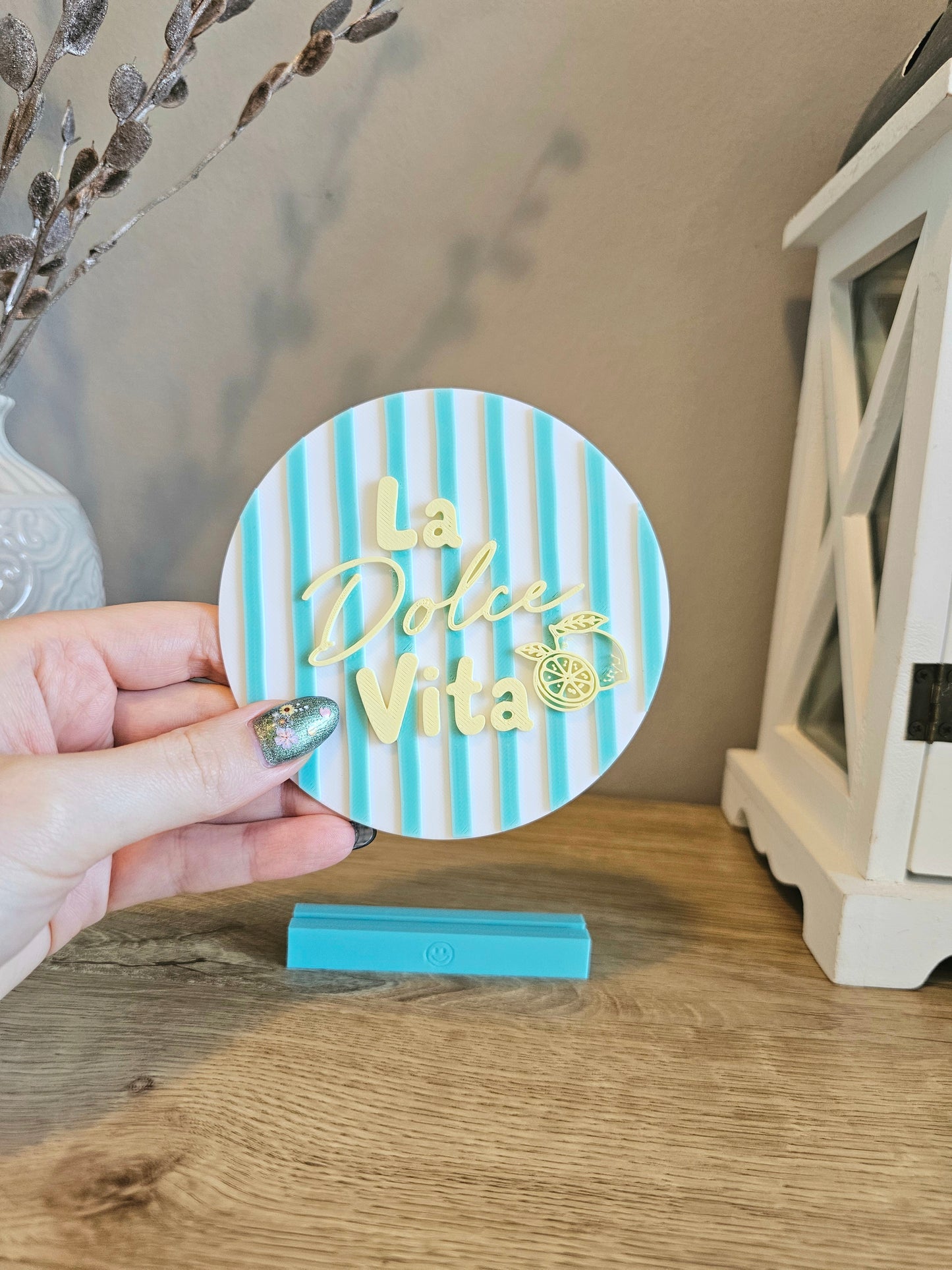 Statement Sign Display | La Dolce Vita small | Customizable | 3D Print