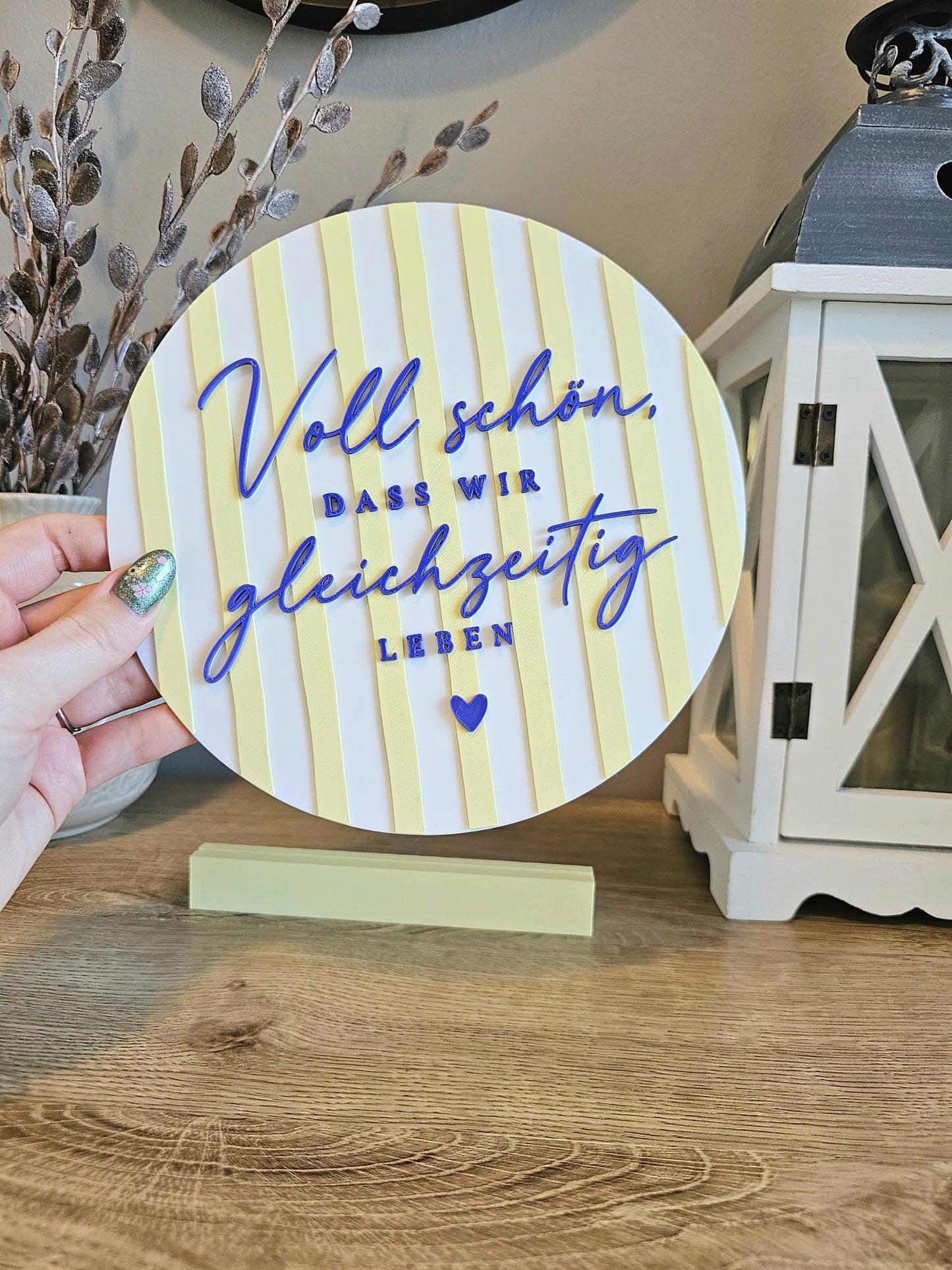 Statement Sign Display | So beautiful that we are alive at the same time | Customizable | 3D Print