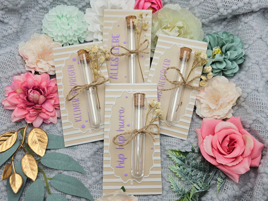 Wish Granter Card with Test Tube | Beige | Motif Choice | 3D Print