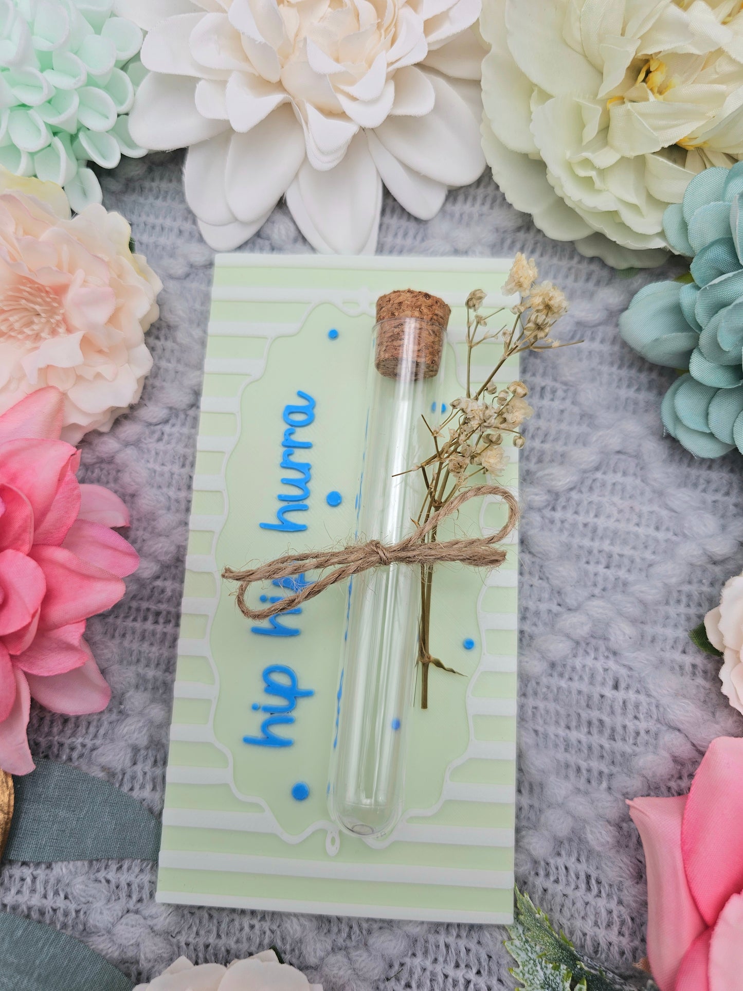 Wish Granter Card with Test Tube | Green | Motif Choice | 3D Print