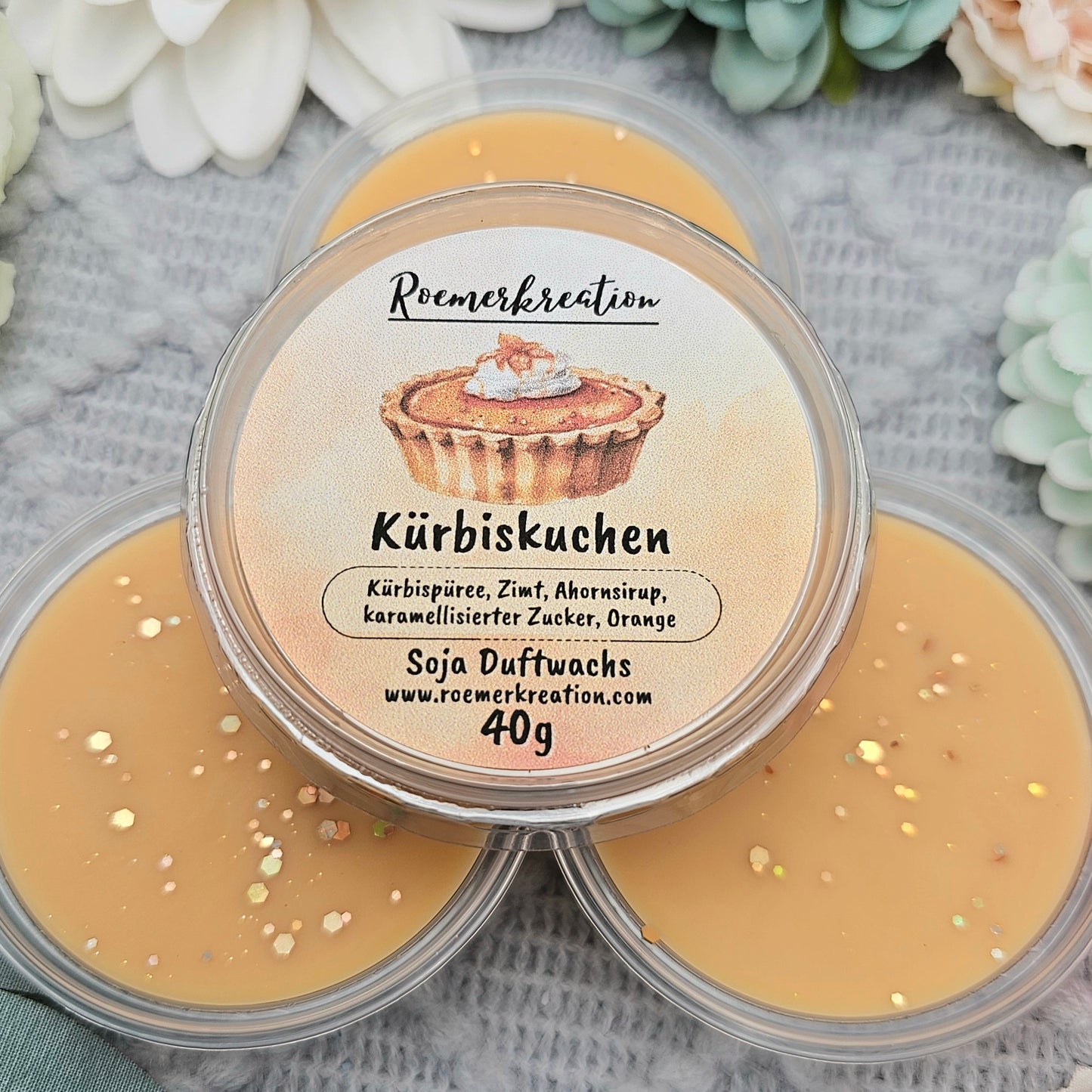 Schale 40 g | Kürbiskuchen | Duftwachs