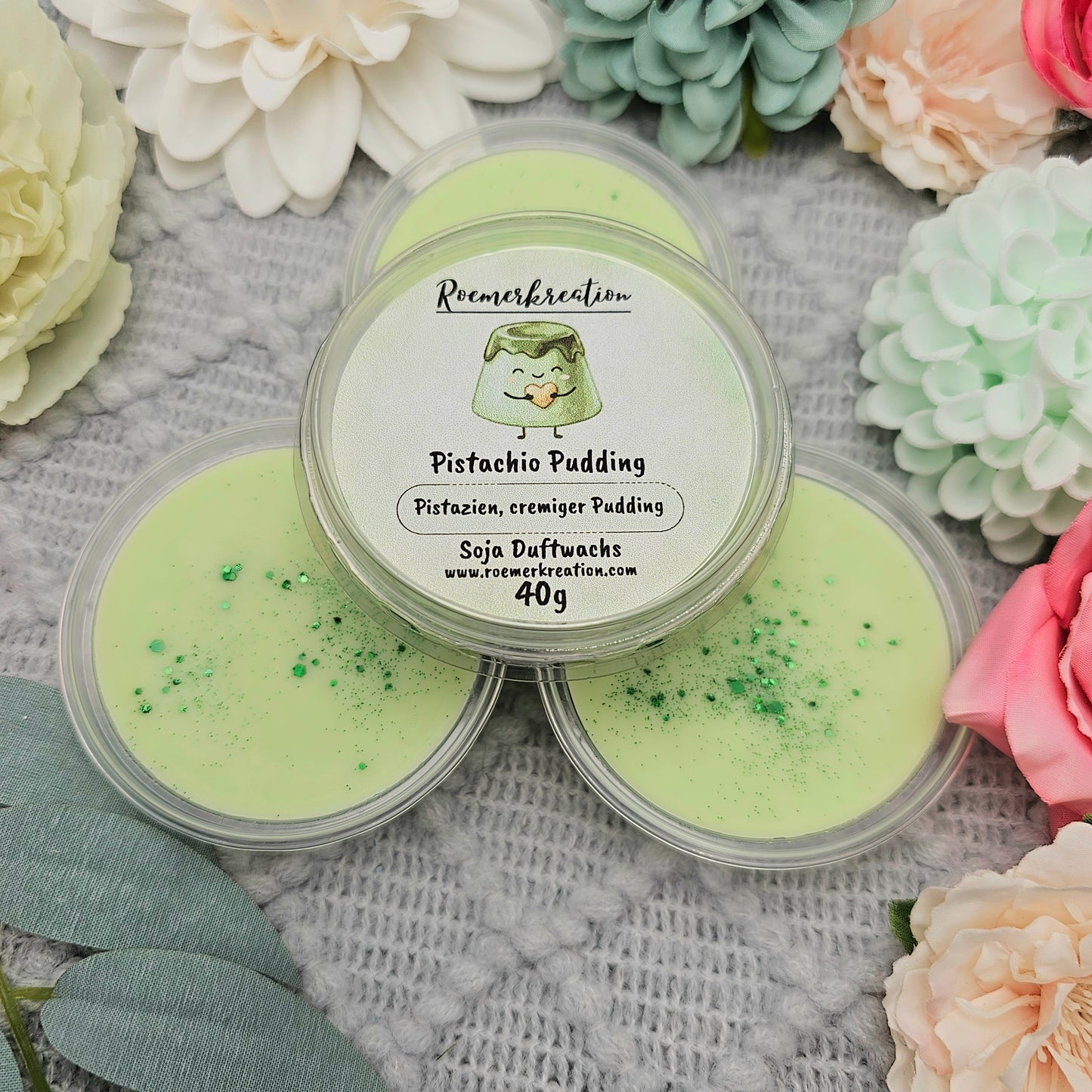 Schale 40 g | Pistachio Pudding | Duftwachs