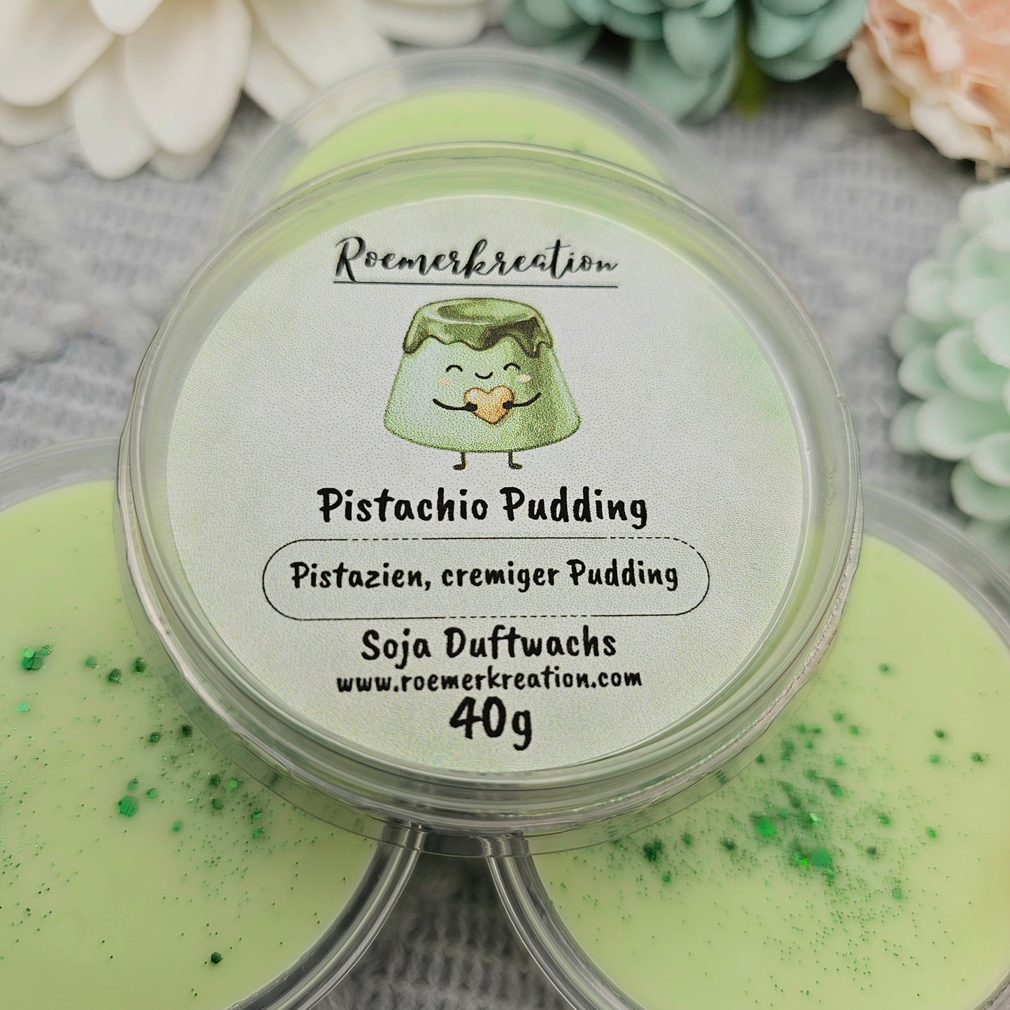 Schale 40 g | Pistachio Pudding | Duftwachs