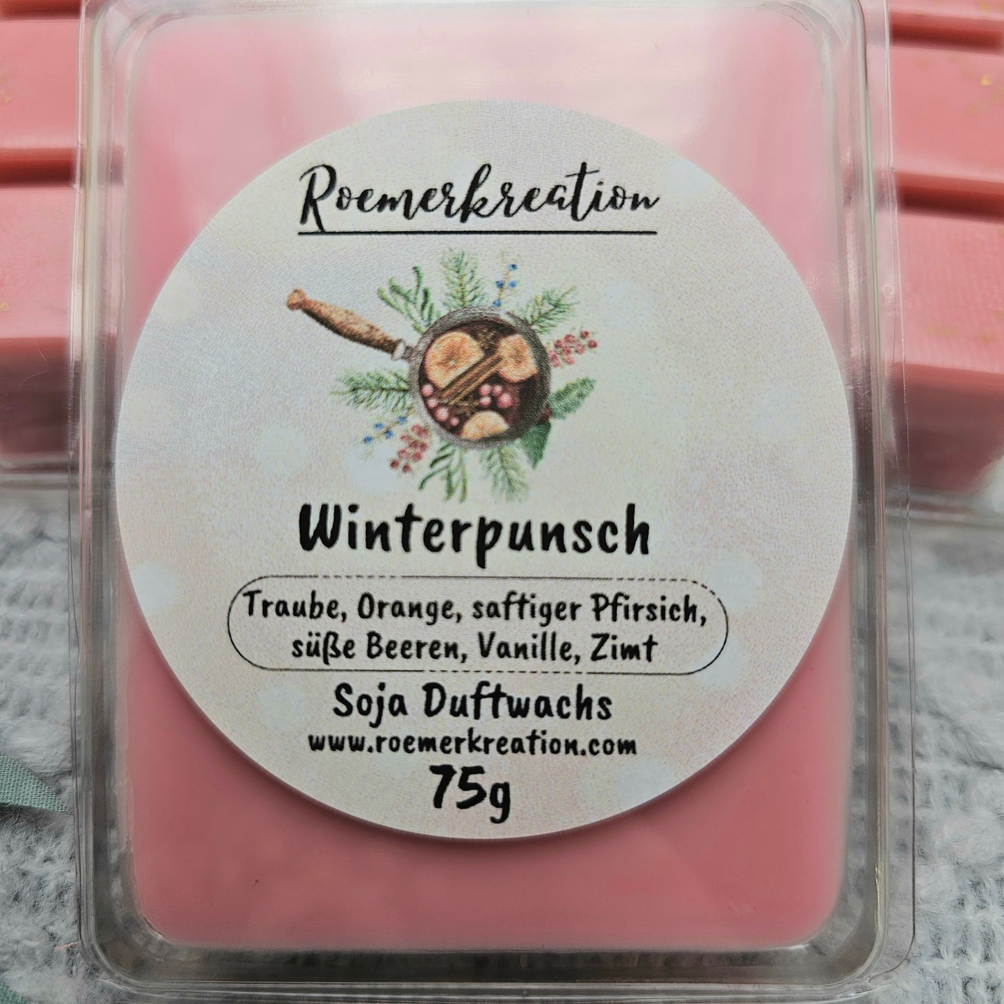 Tafel 75 g | Winterpunsch | Duftwachs
