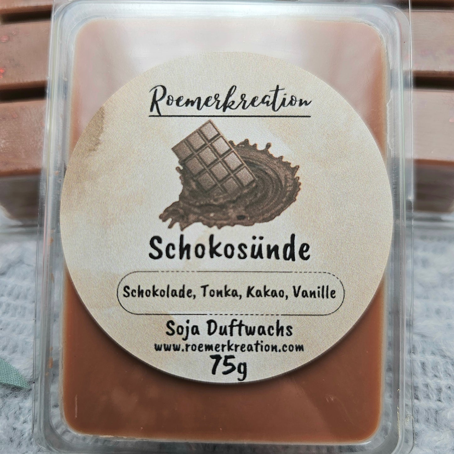 Tafel 75 g | Schokosünde | Duftwachs