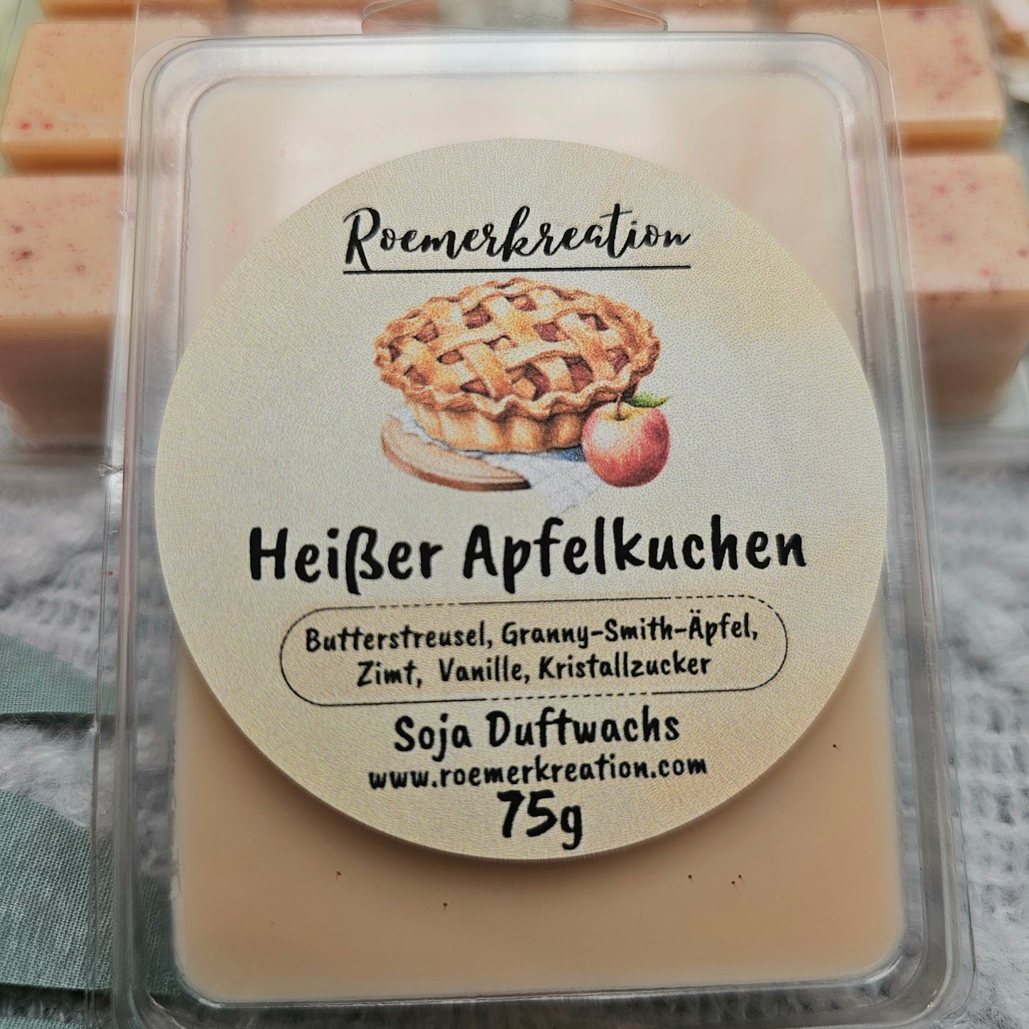 Tafel 75 g | Heißer Apfelkuchen | Duftwachs