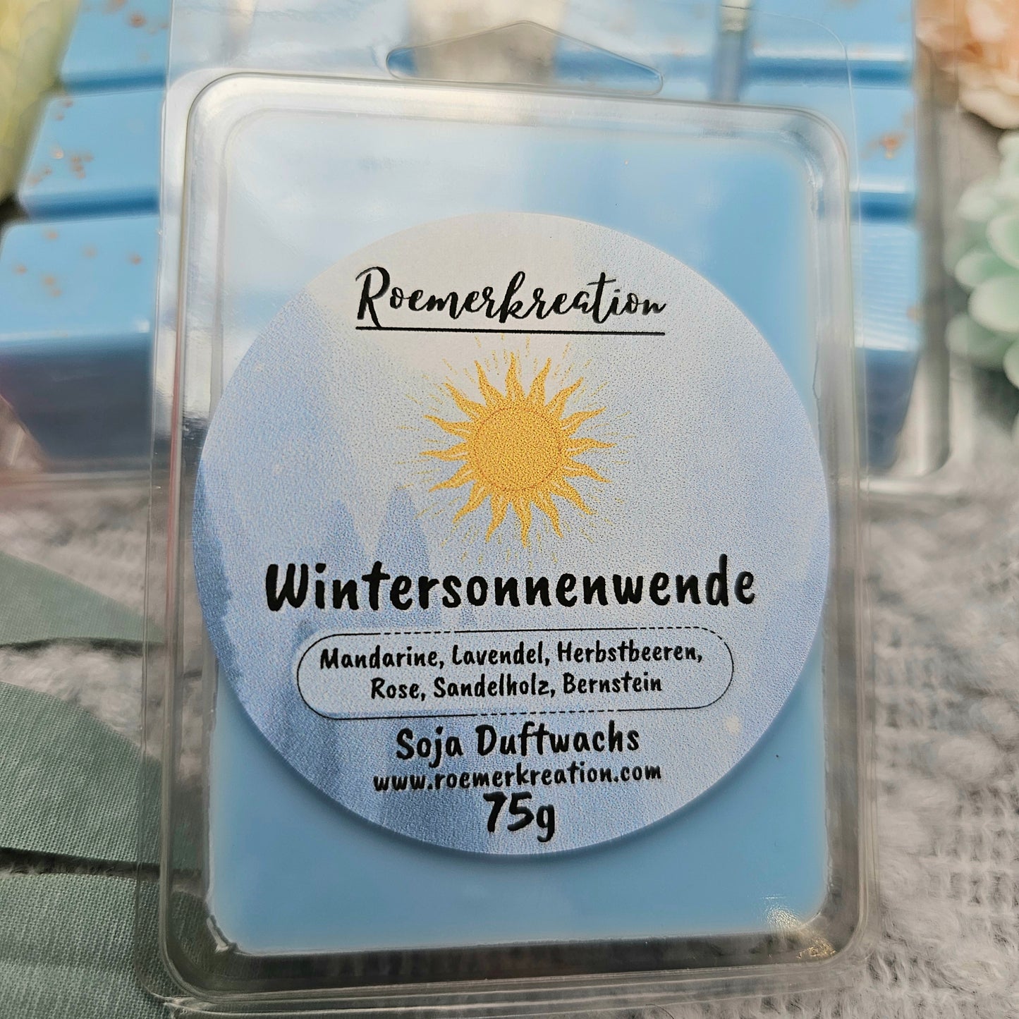 Tafel 75 g | Wintersonnenwende | Duftwachs
