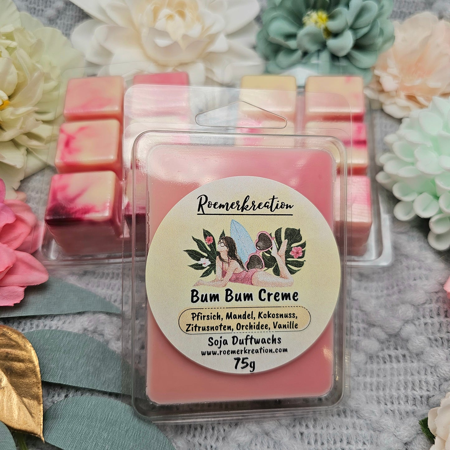 Tafel 75 g | Bum Bum Creme | Duftwachs