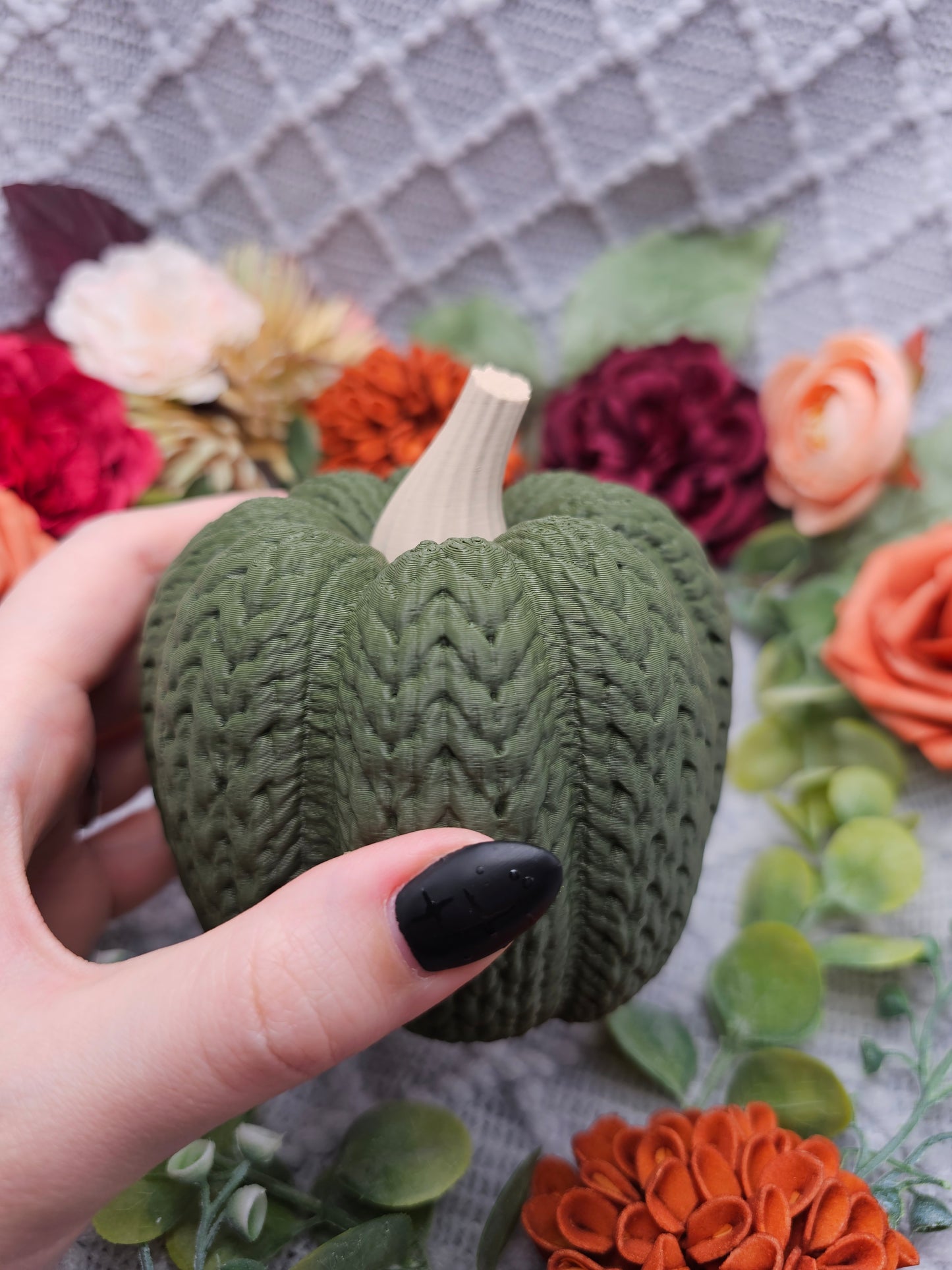 Strickkürbis Groß |  Farbauswahl | 3D Druck