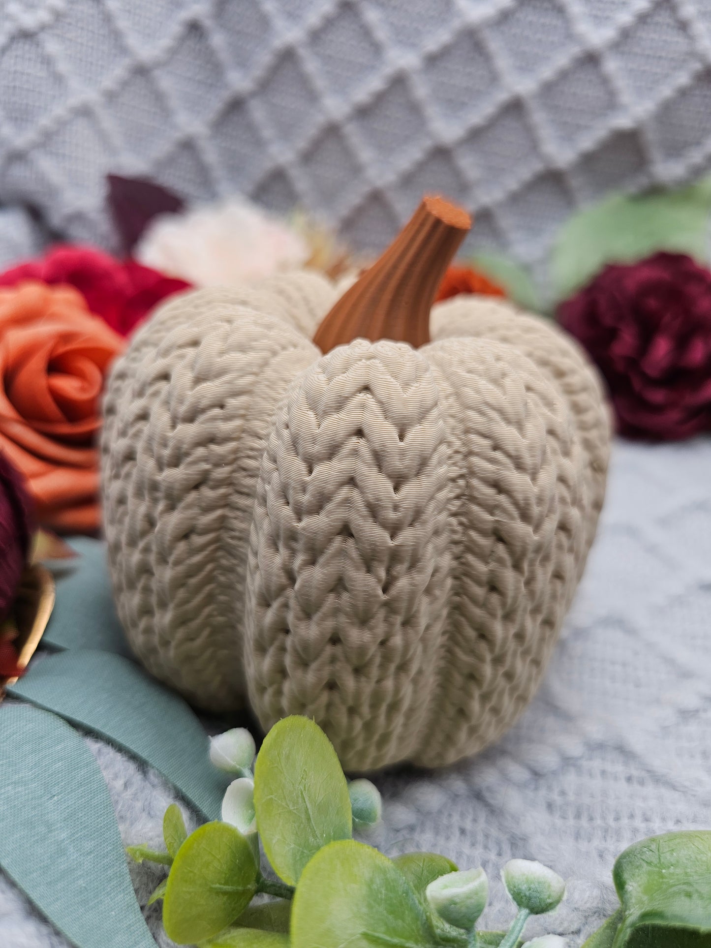 Strickkürbis Groß |  Farbauswahl | 3D Druck