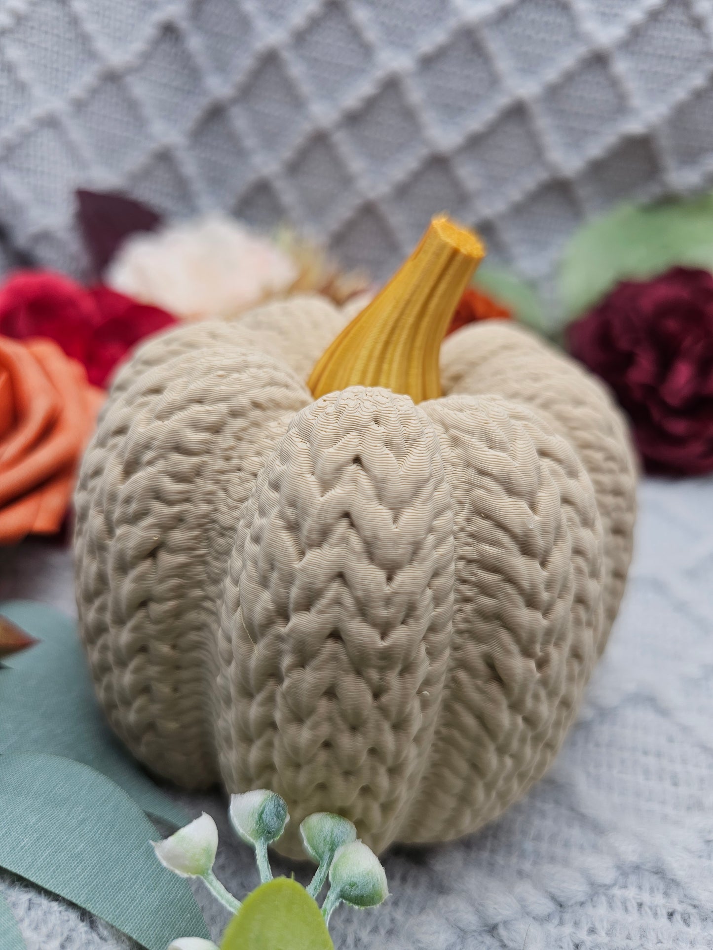 Strickkürbis Groß |  Farbauswahl | 3D Druck