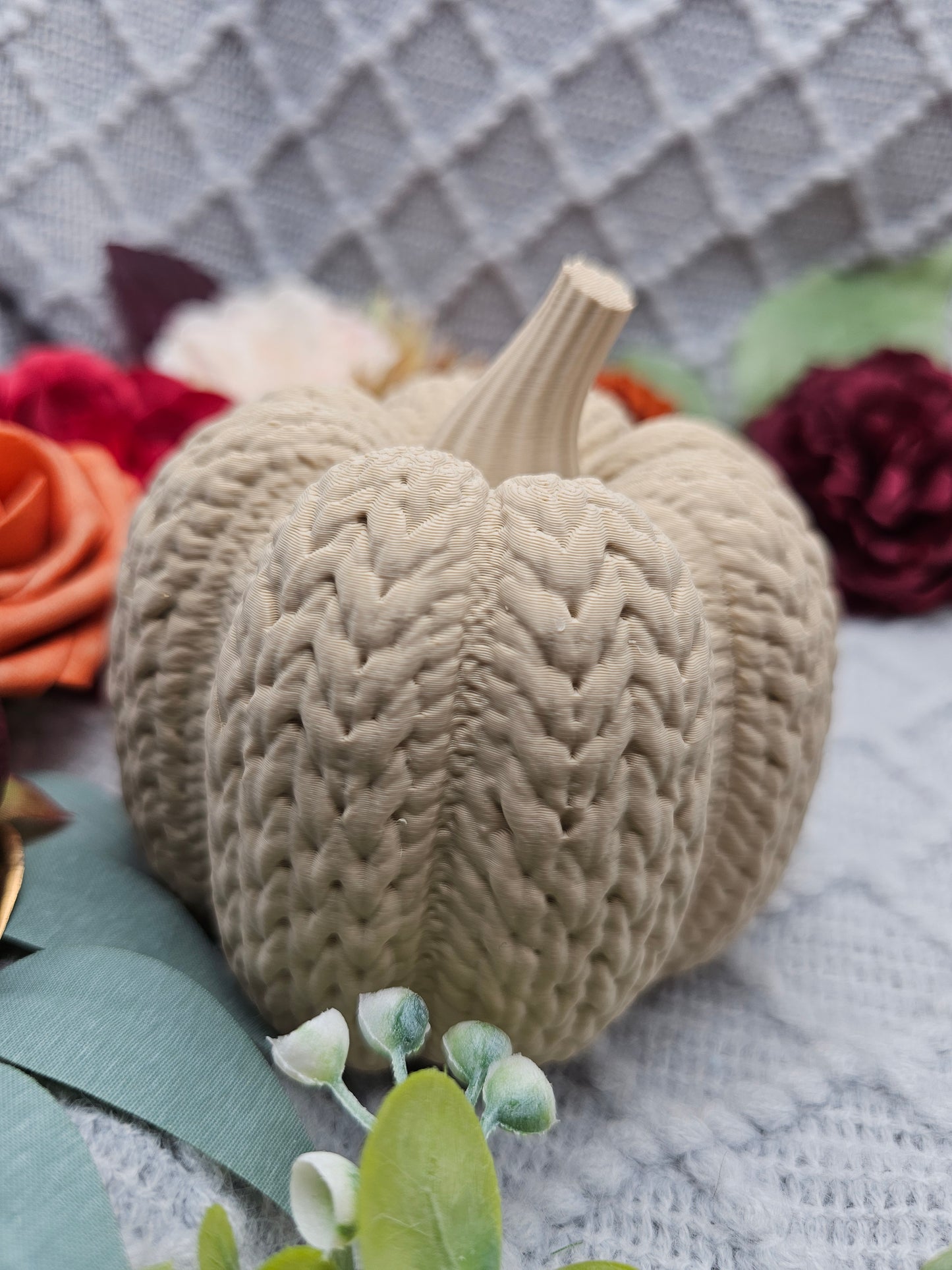 Strickkürbis Groß |  Farbauswahl | 3D Druck