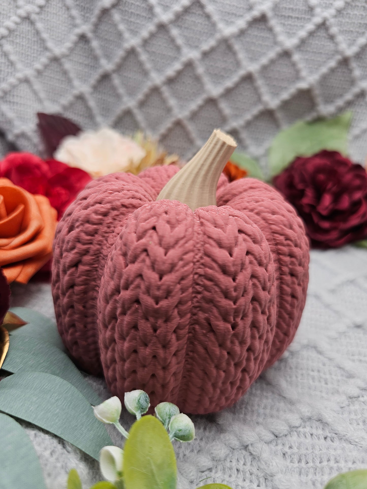 Strickkürbis Groß |  Farbauswahl | 3D Druck