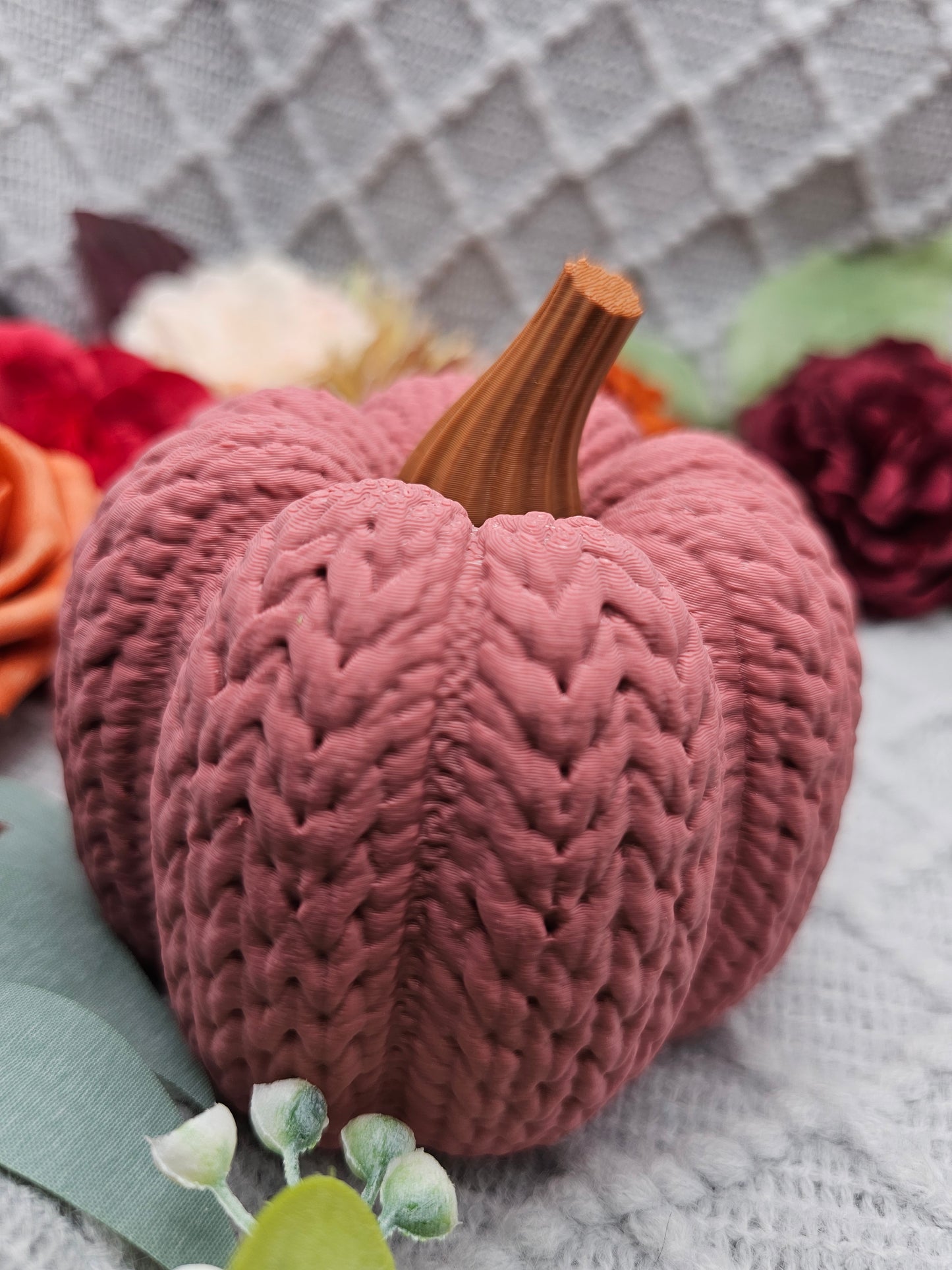 Strickkürbis Groß |  Farbauswahl | 3D Druck