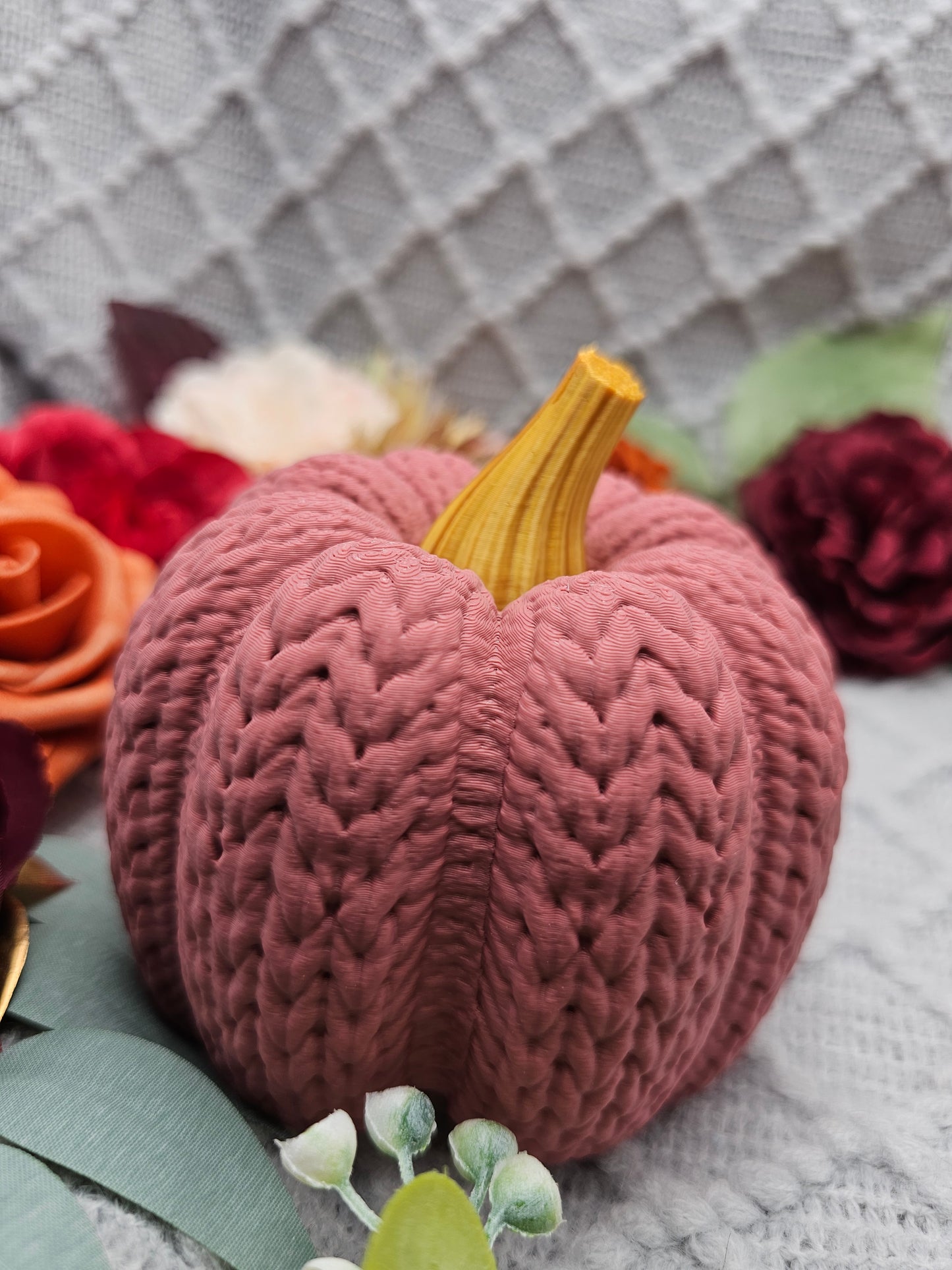 Strickkürbis Groß |  Farbauswahl | 3D Druck