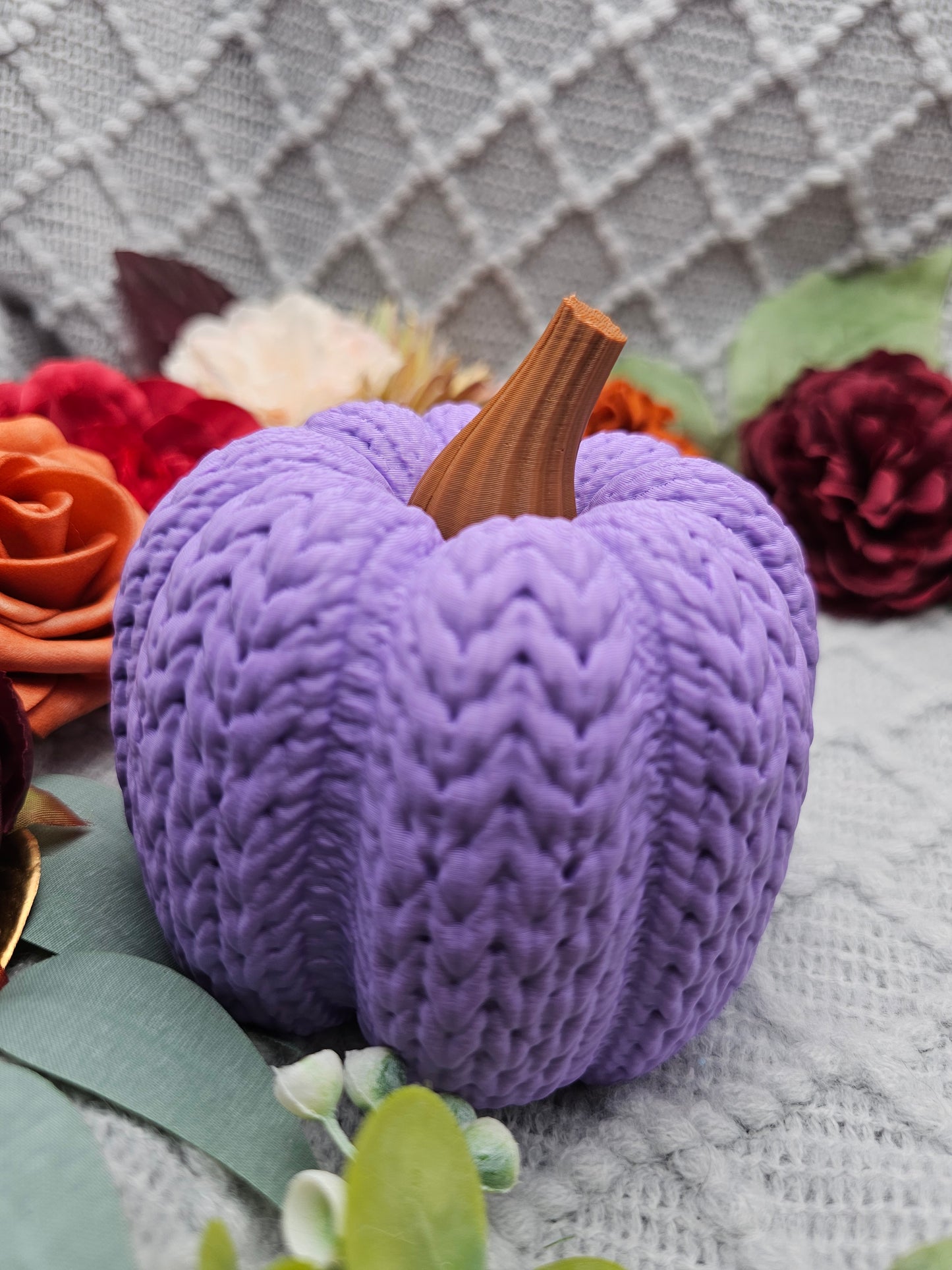 Strickkürbis Groß |  Farbauswahl | 3D Druck