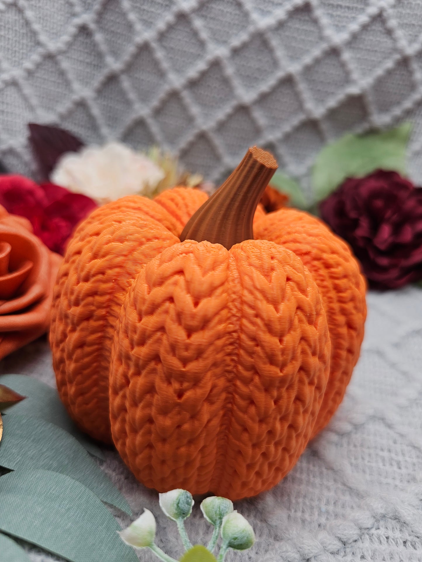 Strickkürbis Groß |  Farbauswahl | 3D Druck