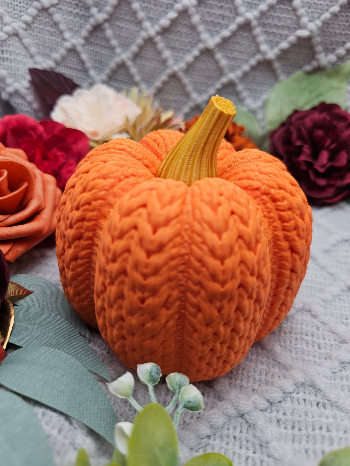 Strickkürbis Groß |  Farbauswahl | 3D Druck